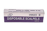 Disposable Scalpel Blades No. 22 With Plastic Handle Suitable for Dermaplaning