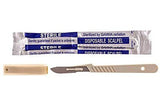Disposable Scalpel Blades No. 22 With Plastic Handle Suitable for Dermaplaning