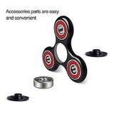 Fidget Hand Spinner, Ultra Fast Bearings, Finger Toy,ADD, ADHD,Anxiety(BlackRed)