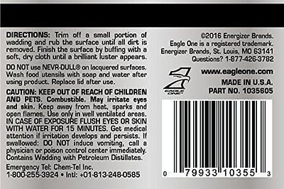 Eagle One Never Dull Wadding Polish For All Metals 5 Oz 11035605 Free Us Shippin