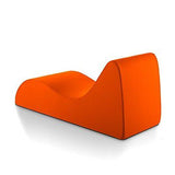 Lounge Accent Chaise Chair Orange Foam Comfort Gamer Game Room Living Room NEW