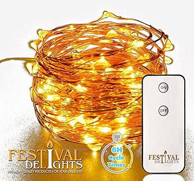 Fairy Lights- LED string lights with remote and timer (60 LEDs)