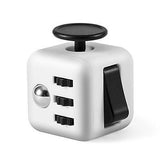 Fidget Cube For Anxiety Stress Relief Attention Focus Cube / White button
