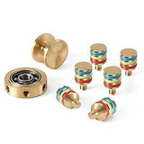 Fidget Spinners, White Tri-Spinner + 6 Winged Metallic Hand Detachable,(2 Pack)