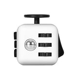 Fidget Cube For Anxiety Stress Relief Attention Focus Cube / White button