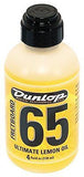 4oz Jim Dunlop 6554 Ultimate Lemon Oil For Cleaning Guitar Fingerboard Fretboard