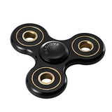 Fidget Spinner Toy Stress Reducer High Speed, Perfect for Killing Time, (BLACK)
