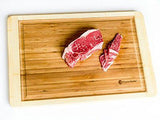 Bamboo Cutting Board Large End Grooves Chopping Wood Kitchen Butcher Block