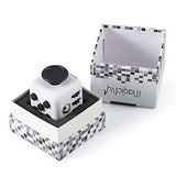 Fidget Cube For Anxiety Stress Relief Attention Focus Cube / White button