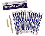 Disposable Scalpel Blades No. 22 With Plastic Handle Suitable for Dermaplaning