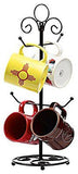 Decorative Coffee Tea Mug Tree Cup Holder Rack Hooks Stand Kitchen Organizer