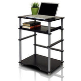 Computer PC Desk Study Table Workstation w/ Pull-out Drawer Small Space Espresso