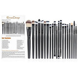 EmaxDesign 20 Pieces Makeup Brush Set Professional Face Eye Shadow Eyeliner
