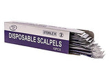 Disposable Scalpel Blades No. 22 With Plastic Handle Suitable for Dermaplaning