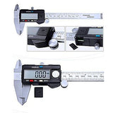 Digiwise Vernier Metric Digital Caliper with LCD,0-6 inch/150mm Steel Electronic