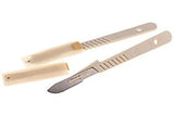 Disposable Scalpel Blades No. 22 With Plastic Handle Suitable for Dermaplaning