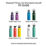 Flaskars Straw Lid for Hydro Flask Standard Mouth Bottle Extra with Straw, Straw