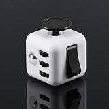 Fidget Cube For Anxiety Stress Relief Attention Focus Cube / White button