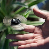 Fidget Spinner Toy Stress Reducer High Speed, Perfect for Killing Time, (BLACK)