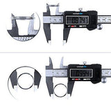 Digiwise Vernier Metric Digital Caliper with LCD,0-6 inch/150mm Steel Electronic