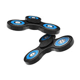 Fidget Spinner Toy Stress Reducer - Perfect For ADD, ADHD, Anxiety, 2 Pack(Blue)