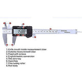 Digiwise Vernier Metric Digital Caliper with LCD,0-6 inch/150mm Steel Electronic