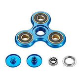Fidget Spinner Toy Stress Reducer High Speed, Perfect for Killing Time, (BLUE)