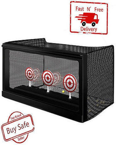 Crosman AirSoft Auto-Reset Target Trap BB Pellet Shooting Removable Mesh Range