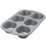 NEW Wilton 6 Cup Jumbo Large Muffin Cupcake Bake Cake Pan New Mold Non Stick