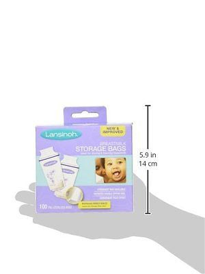 Lansinoh Breastmilk Storage Bags, 100 Count, BPA Free and BPS Free