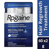 Men's Rogaine Hair Loss & Hair Thinning Treatment Minoxidil Foam, 3 Month Supply