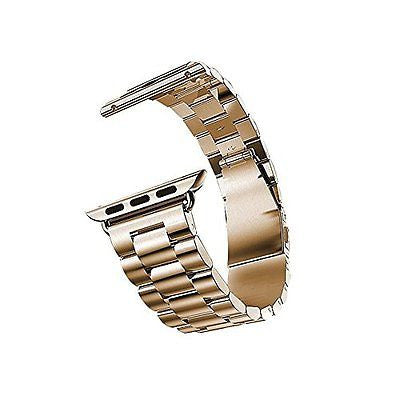 Apple Watch Band, Stainless Steel Classic Buckle Band Sport Edition (gold 42mm)