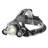 OUTERDO 5000Lumen Headlamp 3 X Chips XML T6 +2R5 Headlight Flashlight