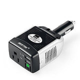 75W Power Inverter DC 12V to 110V AC Car Inverter with 3.1A 2 USB Ports