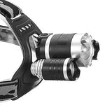 OUTERDO 5000Lumen Headlamp 3 X Chips XML T6 +2R5 Headlight Flashlight