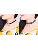 Outus 8 Pieces Choker Necklace Set Stretch Velvet Classic Gothic Tattoo Lace