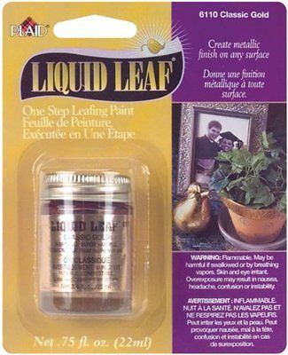 Liquid Leaf Restoring Metallic Paint Gold 3/4 Oz