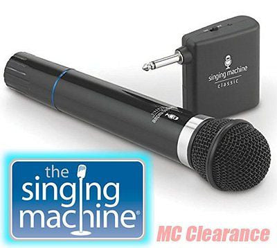 Microphone Wireless Singing Machine SMM-107 Uni-Directional Dynamic - Black