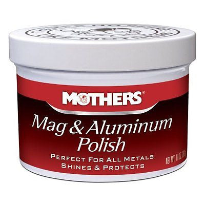 MOTHERS 05101 MAG & ALUMINIUM POLISH - 10 oz .BIKE WHEEL RIMS METAL POLISH SHINE
