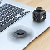 Fidget Spinner and Fidget Cube Stress Reducer Perfect For ADD, ADHD,(Black)