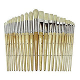 Paint Brush Set Acrylic Watercolor Oil Artist 24 Pcs Lot Paint Brush