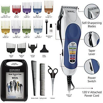 WAHL PROFESSIONAL HAIRCUT TRIMMER 20 PIECE HAIR CUT CLIPPERS KIT BARBER SET PRO