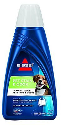 BISSELL 2X Pet Stain Formula & Odor Eliminator Concentrated Carpet Cleaner 32 oz