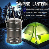 2 Pack Collapsible LED Camping Lanterns Flashlights Emergency Tent Light for Backpacking Hiking Fishing - Outdoor Portable Lighting Camping Equipment