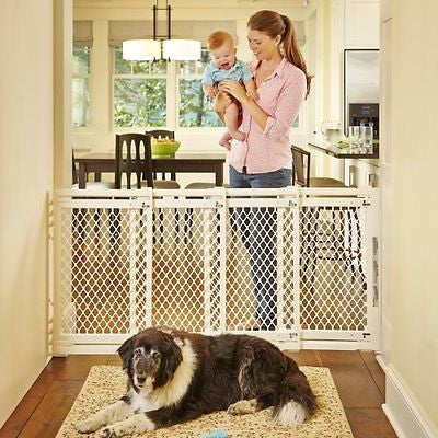 Indoor Safety Gate Extra Wide slide swing 62 inch Room Stair for Baby Pet Dog