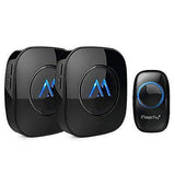 Portable Wireless Doorbell Chime Kit 1000-feet Range 52 Melodies, No Batteries