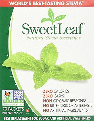 SweetLeaf Natural Stevia Sweetener, 70 Count