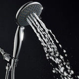 5" Multi Functions Lavatory Bathroom Handheld Shower Head 4 Setting Chrome w Arm