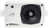 NEW Pyle 3.5" 200w 3-Way Weather Proof Mini Box Outdoor/Marine Speakers White