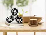 Black Tri Fidget Hand Spinner Ultra Durable High Speed Si3n4 Hybrid Ceramic